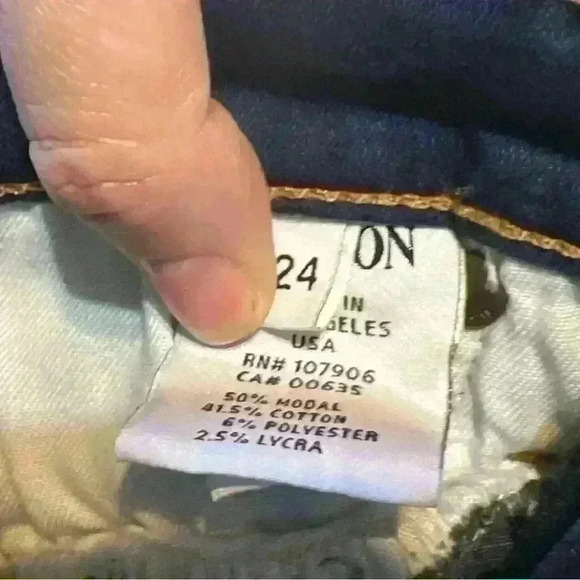 Hudson Nico Midrise Super Skinny Jeans 24 w/ flaw - Picture 11 of 12